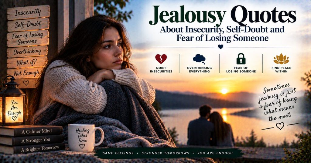 Jealousy quotes about insecurity, self-doubt and fear of losing someone