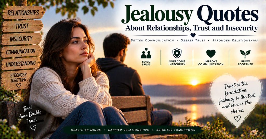 Jealousy quotes about relationships, trust and insecurity