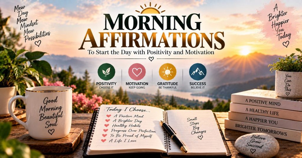 Morning affirmations to start the day with positivity and motivation