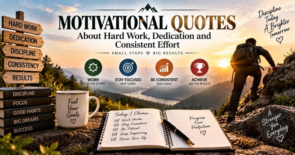 Motivational quotes about hard work, dedication and consistent effort