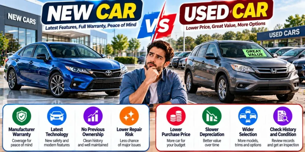 New vs used car comparison for choosing the right vehicle