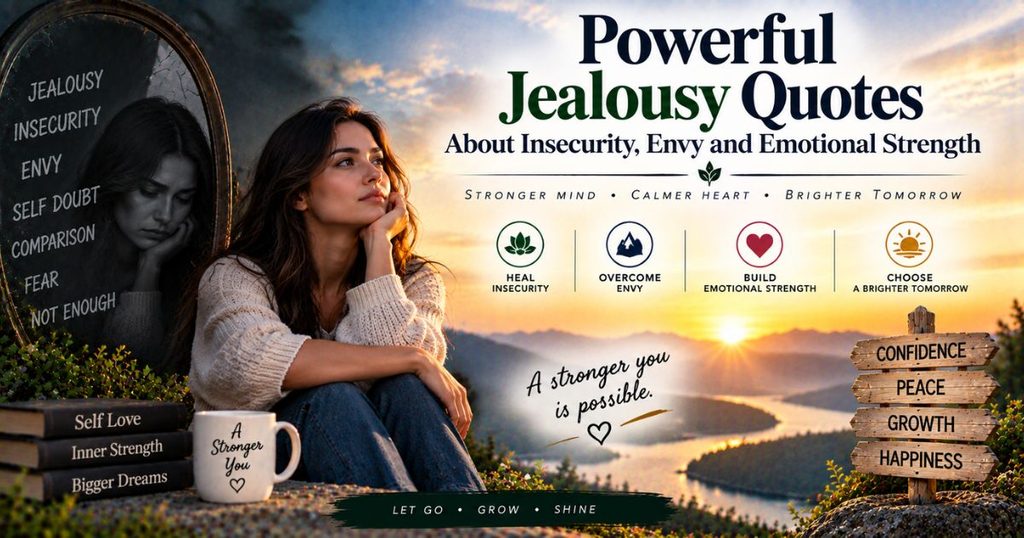 Powerful jealousy quotes about insecurity, envy and emotional strength