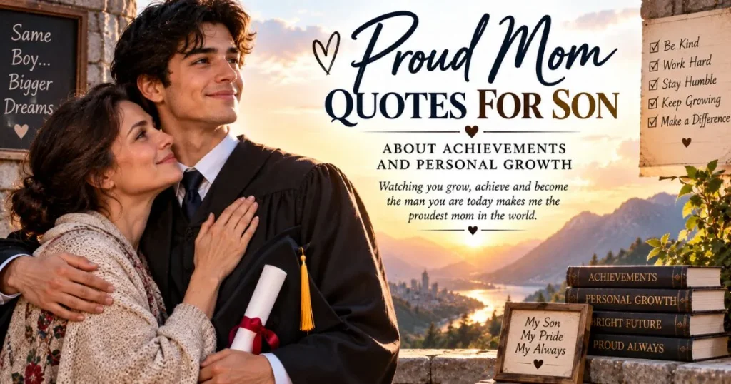 Proud mom quotes for son about achievements and personal growth