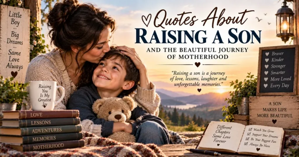 Quotes about raising a son and the beautiful journey of motherhood