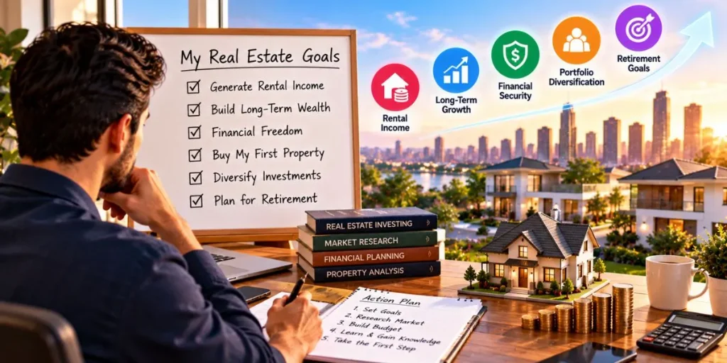 Setting clear goals for beginner real estate investing