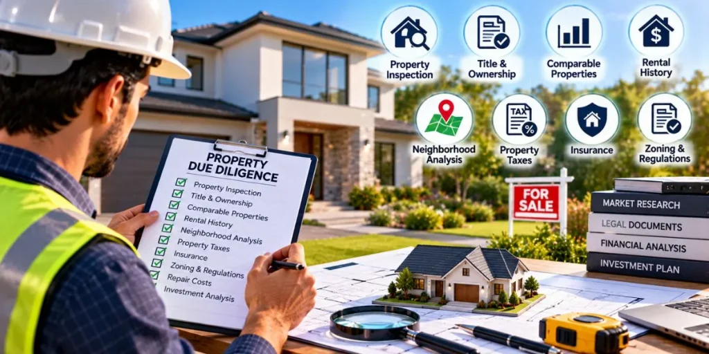 Real estate property due diligence and investment inspection