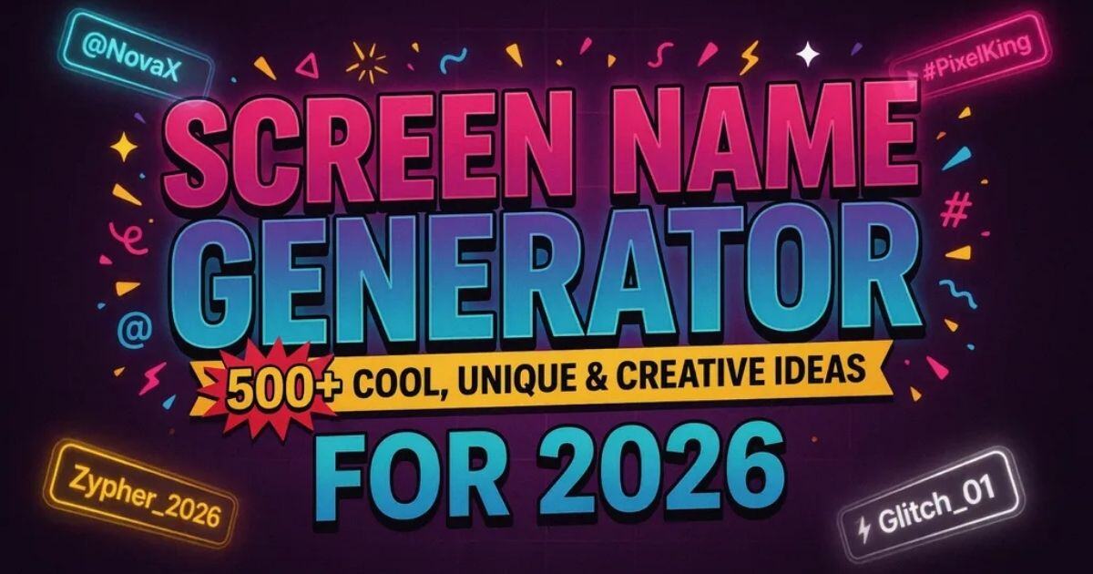 Screen Name Generator