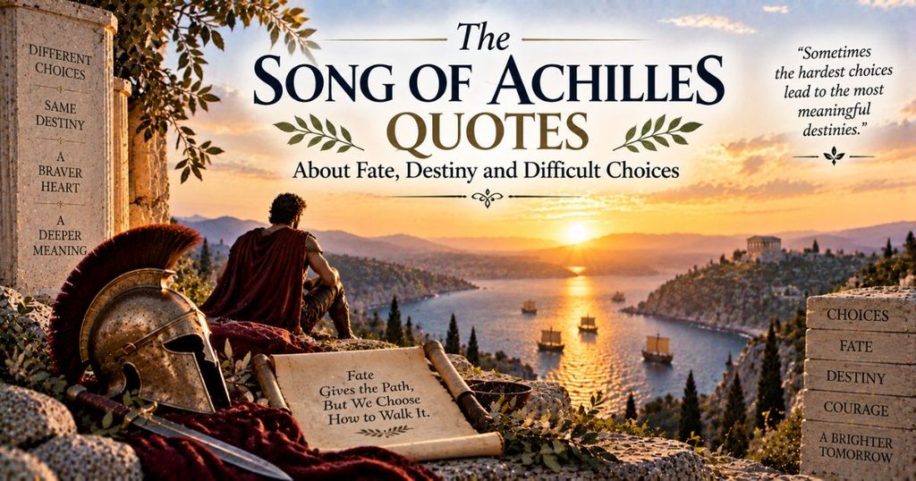 Song of Achilles quotes about fate, destiny and difficult choices