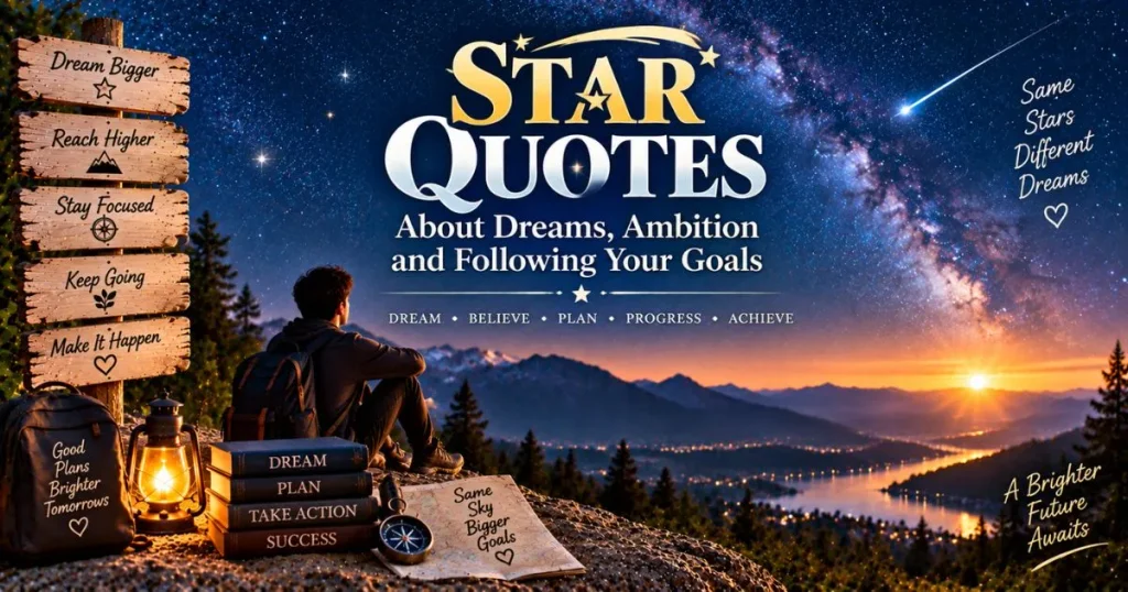Star quotes about dreams, ambition and following your goals
