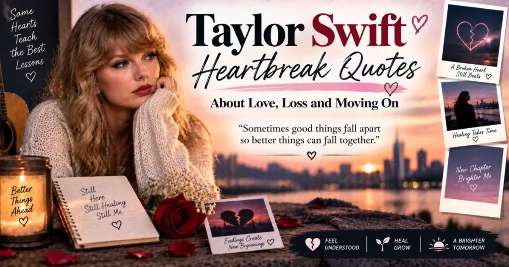Taylor Swift heartbreak quotes about love, loss and moving on