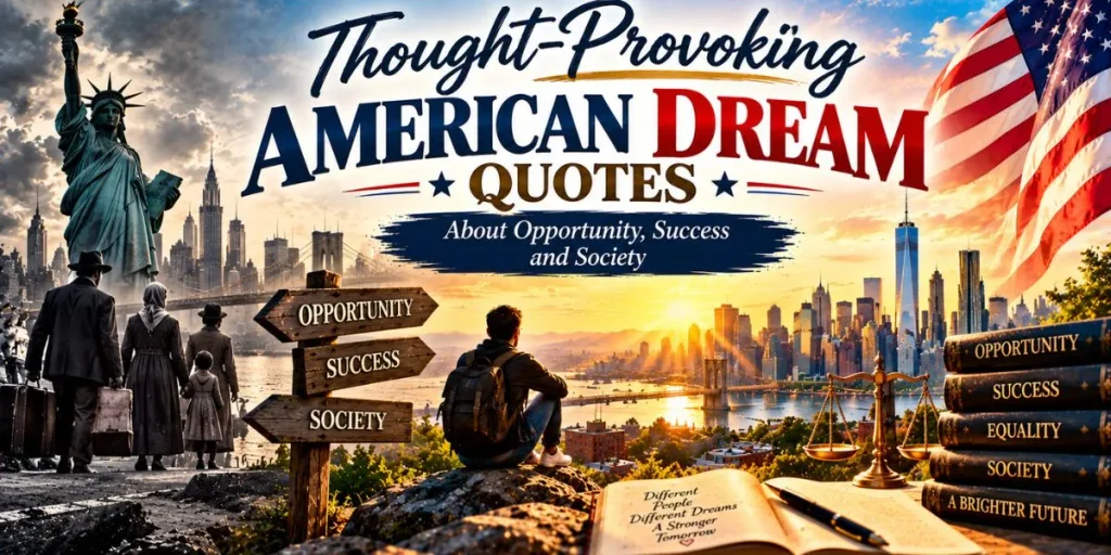 Thought-provoking American Dream quotes about opportunity, success and society