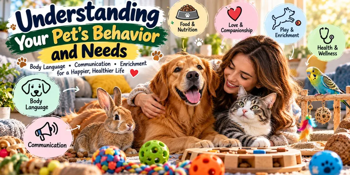 Understanding your pet's behavior and needs through body language communication and enrichment