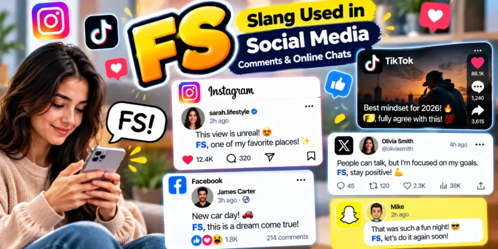FS slang used in social media comments and online chats