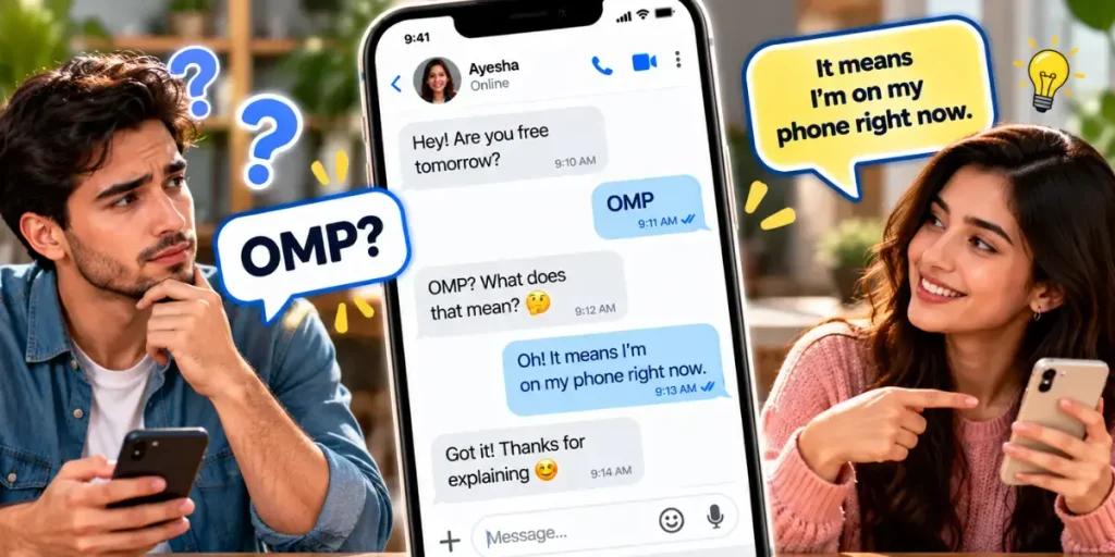 Smartphone conversation asking for clarification