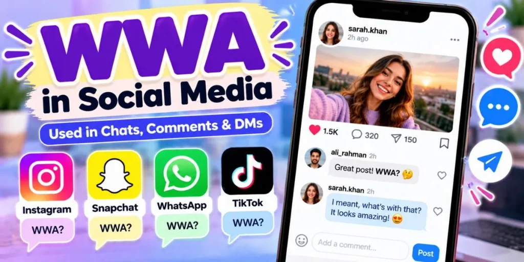 WWA abbreviation used in a social media messaging example